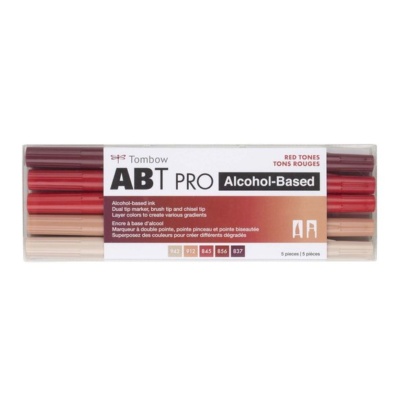 Tombow ABT PRO, RED TONES, 5PK 56974